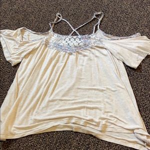 Off the shoulder tank